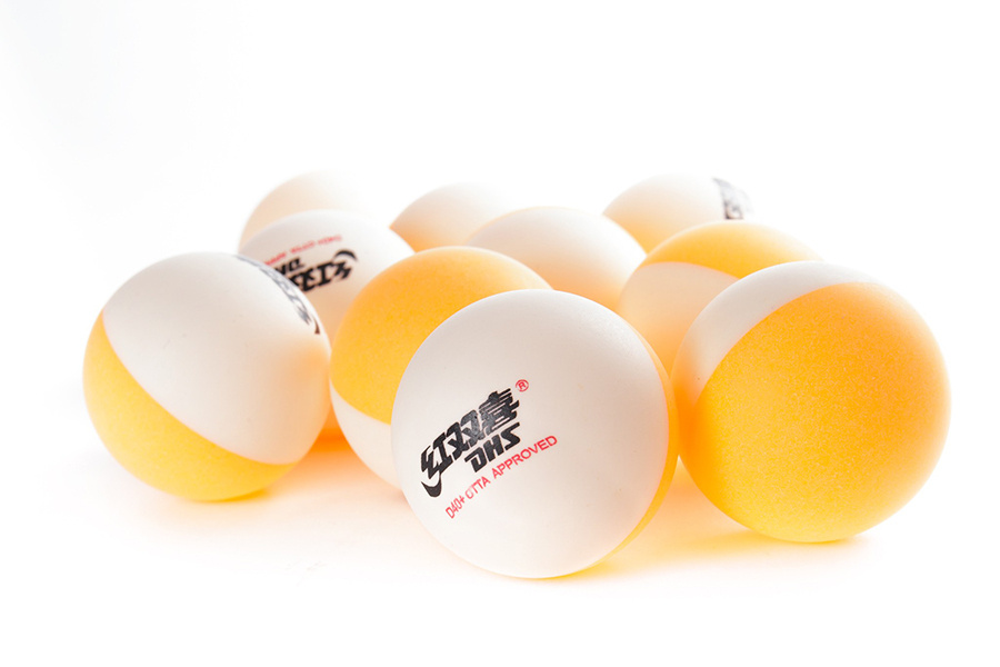 Мячи для настольного тенниса DHS D40+ (DUAL) BiColour бел. 10 шт. #1
