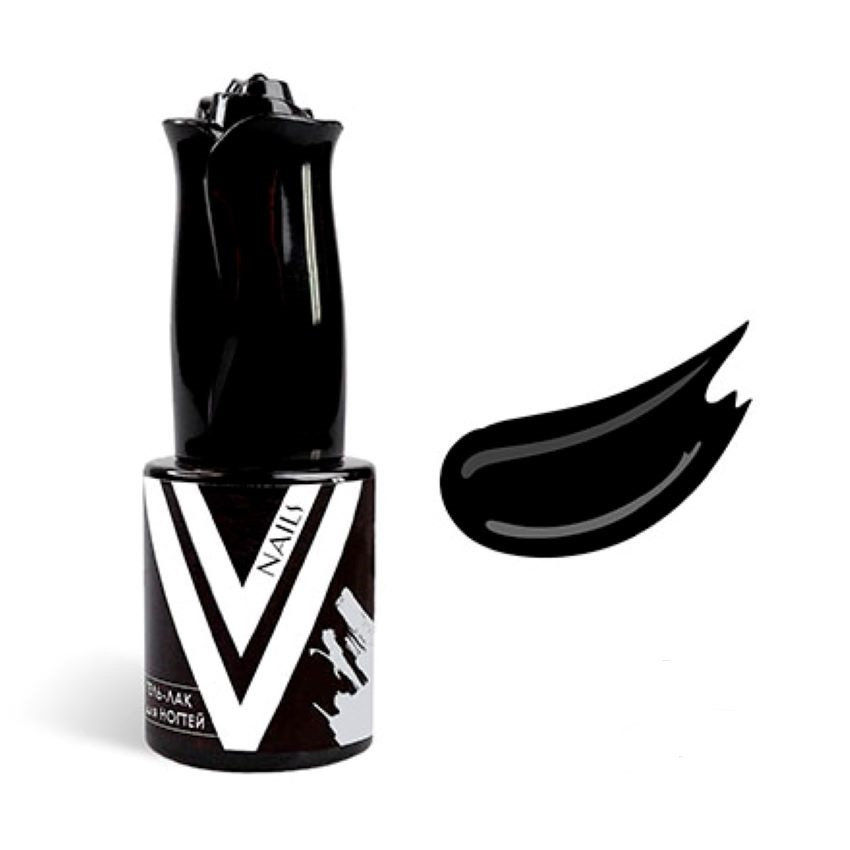 Vogue Nails, Гель-лак Ультра-черный, 10мл #1