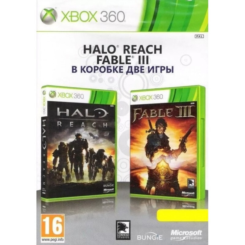 Игра Halo: Reach + Fable 3 (XBox 360, Xbox Series, Английская версия) #1