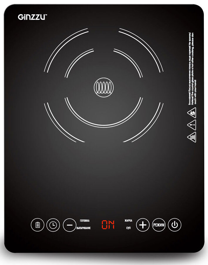 Настольная плита Ginzzu HCI-164 черный #1