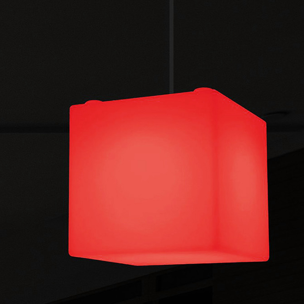 Подвесной светильник куб LED 50 см 220V RGB #1