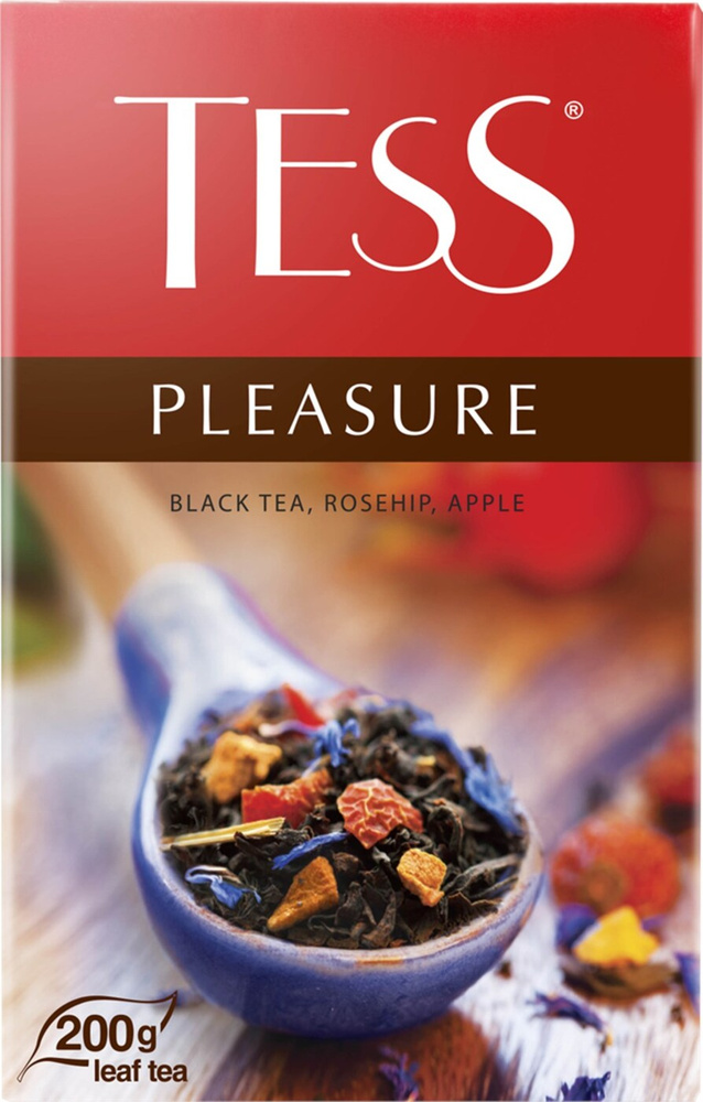 Чай черный TESS Pleasure с ароматом тропических фруктов и растительными компонентами байховый, листовой, #1