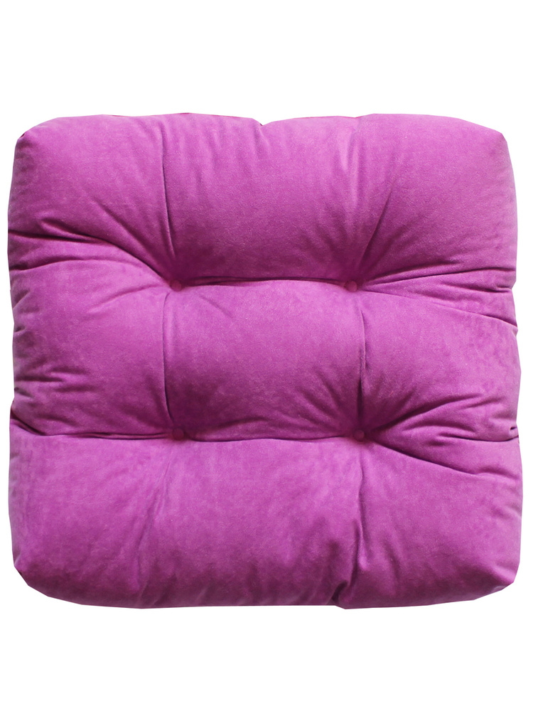 Подушка для сиденья МАТЕХ VELOURS LINE 40х40 см. Цвет светло-фиолетовый, арт. 49-494  #1