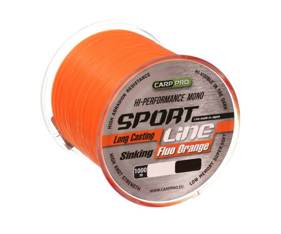 CARP PRO Леска Sport Line Fluo Orange 1000м 0,265мм #1