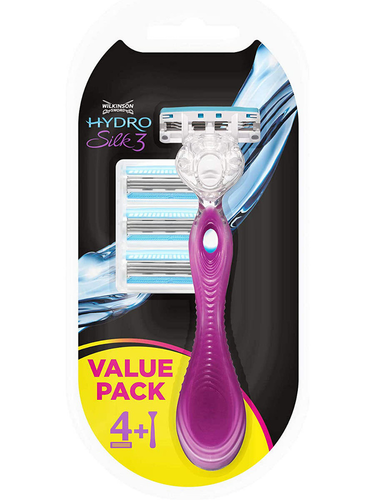 Wilkinson Sword Hydro Silk3 Станок для бритья женский с 4 сменными кассетами  #1