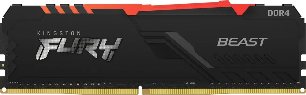Kingston Fury Оперативная память Beast Black RGB DDR4 3200 МГц 1x16 ГБ (KF432C16BB1A/16)  #1