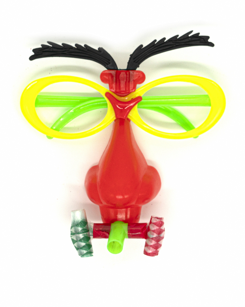 Карнавальные Очки с носом с дудками ( звук ) , очки клоуна с носом , украшение для праздника / вечеринки #1