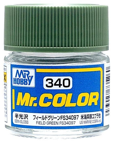 Mr.Color Краска эмалевая цвет Field Green FS34097 (US Marine Cobra etc) полуматовый, 10мл  #1