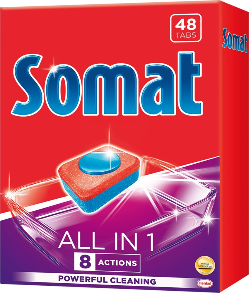 Таблетки для посудомоечной машины SOMAT All in 1, 48 шт. #1