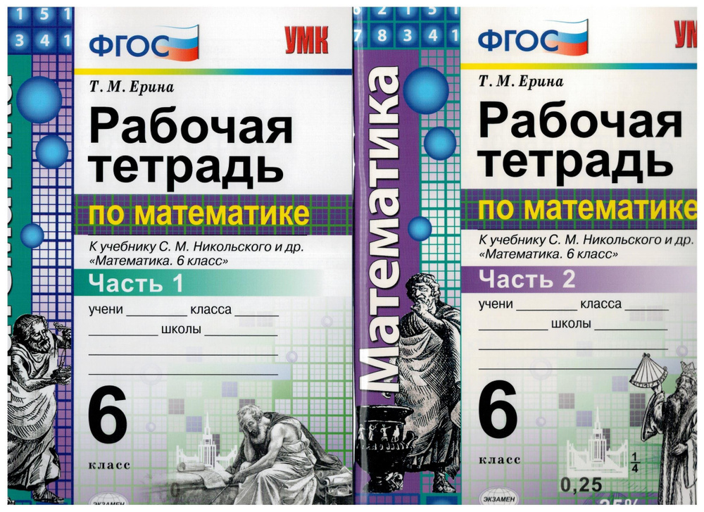 Рабочая тетрадь. Математика. 6 класс. К учебнику С. М. Никольского и др ...