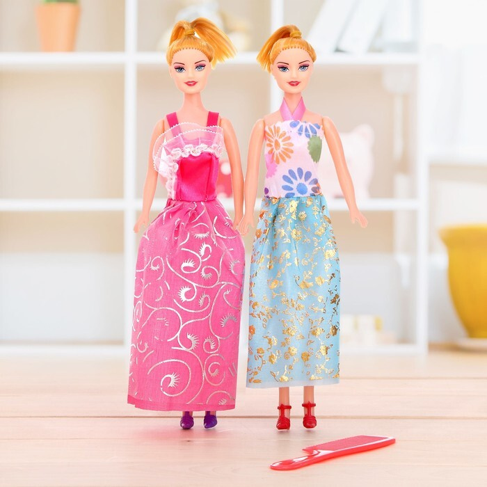 Куклы-модели "Подружки" с аксессуарами, набор 2 шт., МИКС #1