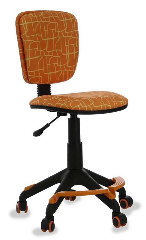 Кресло детское Бюрократ CH-204-F оранжевый жираф, ткань / Компьютерное кресло для ребенка, школьника, #1