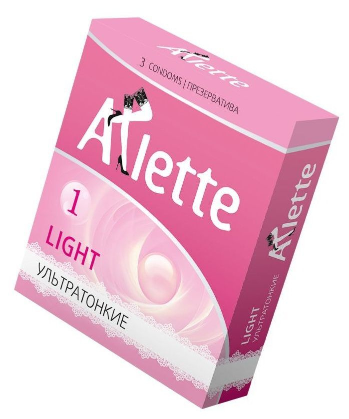 Ультратонкие презервативы Arlette Light - 3 шт. Arlette #1