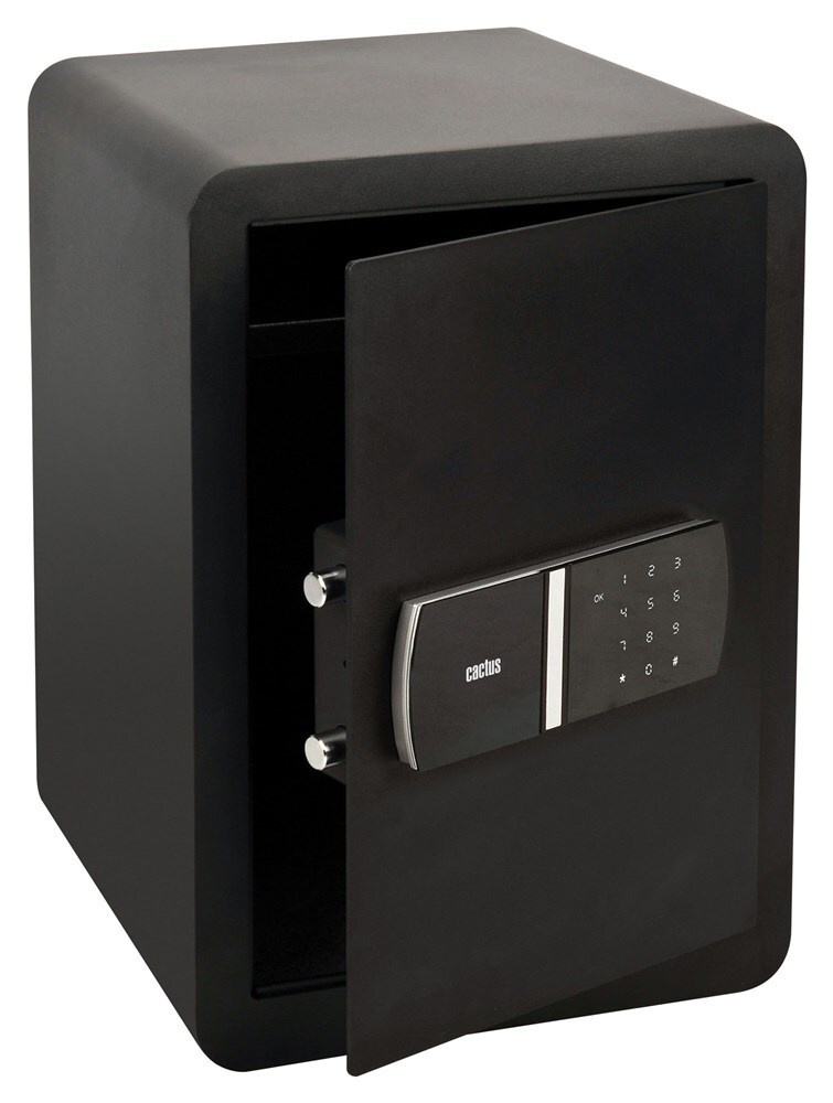 Сейф мебельный Cactus черный, электронный, с сенсорным управлением, 500 x 350 x 350 мм (CS-SF-T50)  #1
