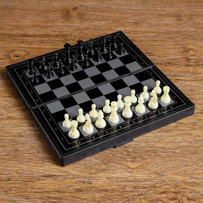 Настольная игра 3 в 1 "Зов": нарды, шахматы, шашки, магнитная доска 19 х 19 см  #1