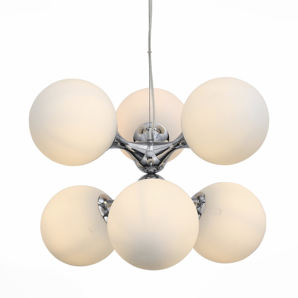 Люстра подвесная ST LUCE цвет белый коллекция ARTE в стиле Modern цоколь E27 ламп 6х60W, SL549.103.06 #1