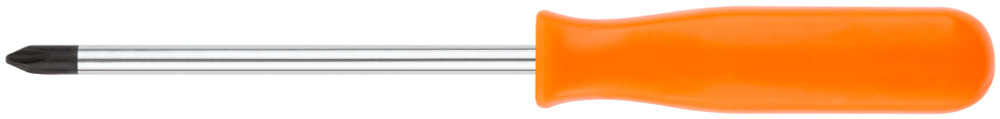 Отвертка "Эконом", CrV сталь, пластиковая оранжевая ручка 6х100 мм РН2 FIT 54134  #1