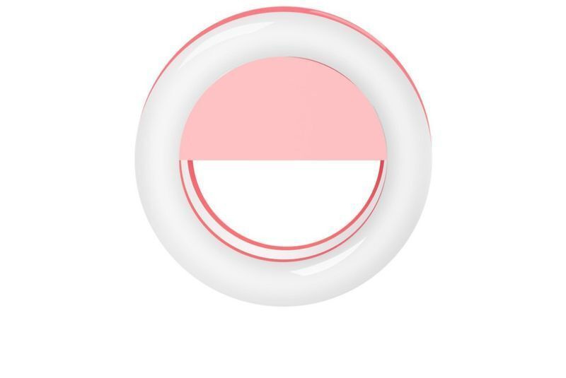Светодиодное селфи кольцо Ring Light цвет - розовый #1