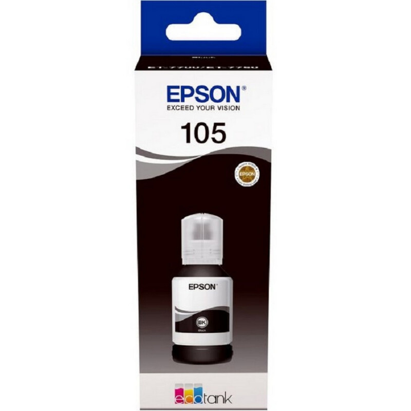 Контейнер с чернилами Epson 105 T00Q1 C13T00Q140 чер.пигм. дляL7160/L7180  #1