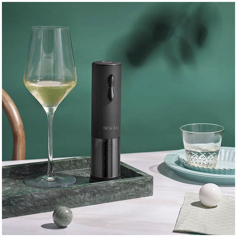 CIRCLE JOY Электрический штопор Mini Electric Wine Opener (CJ-EKPQ04), черный  #1