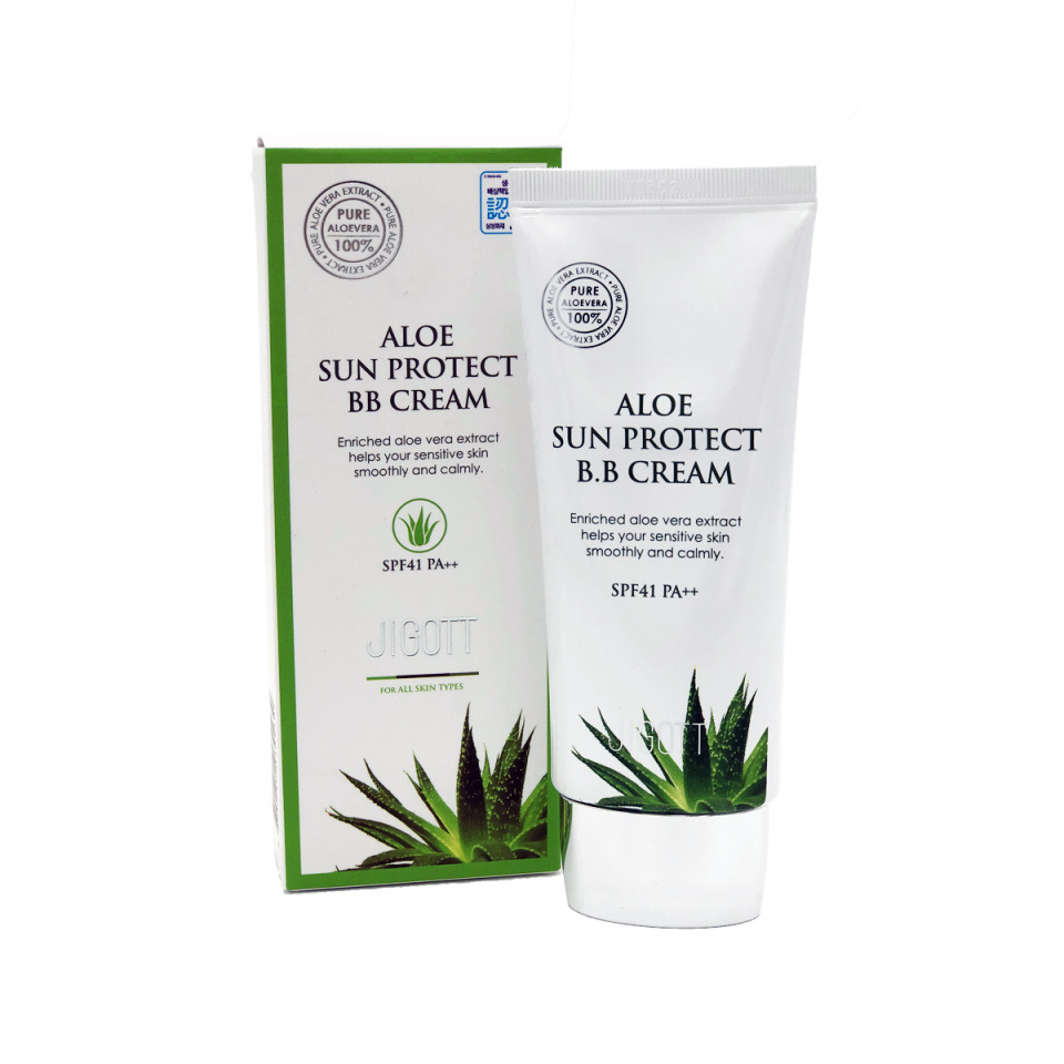 JIGOTT Aloe Sun Protect BB Cream Spf41 PA++ ВВ-крем с экстрактом алоэ #1
