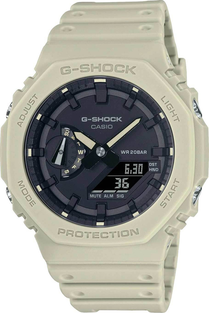 Японские наручные часы Casio G-Shock GA-2100-5A мужские кварцевые спортивные часы Касио Джи шок с подсветкой, #1