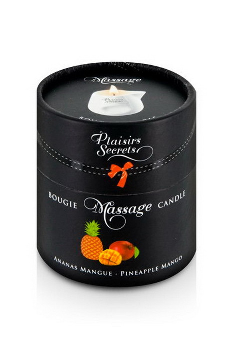 MASSAGE CANDLE PINEAPPLE MANGO 80ML Свеча с массажным маслом Манго и Ананас 80 мл  #1