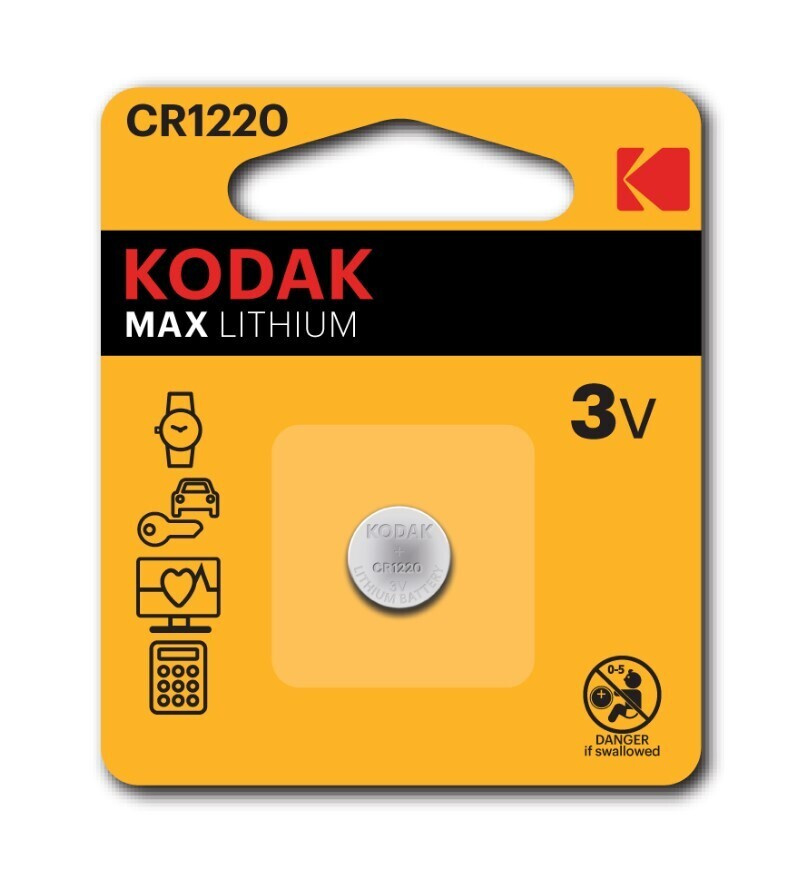 Kodak Батарейка CR1220, Литиевый тип, 3 В, 1 шт #1