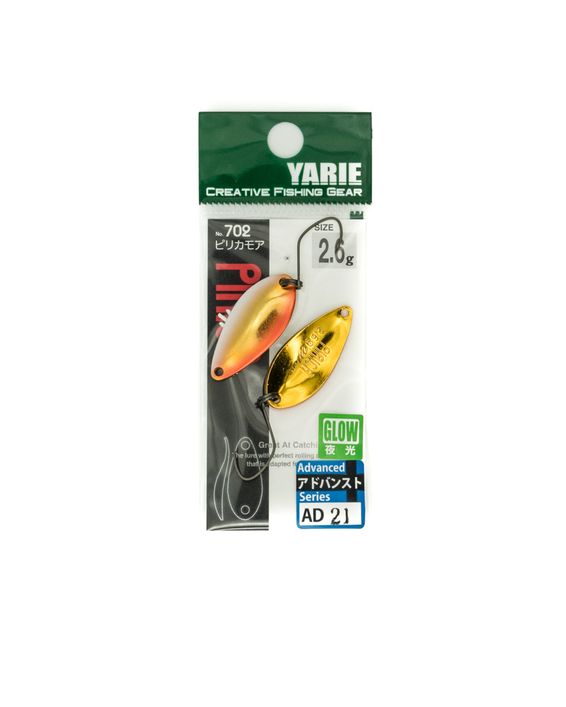 Блесна YARIE №702 PIRICA MORE 2.6гр цвет AD 21 Glow #1