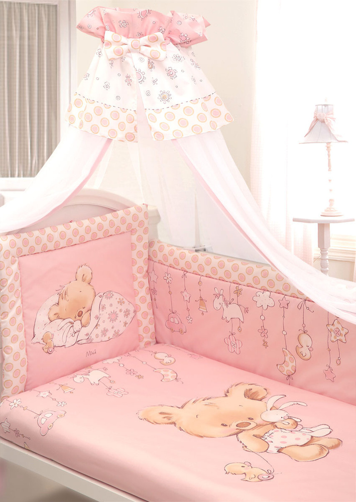 Комплект в кроватку для новорожденного Золотой Гусь Микуша сатин комплект в кроватку для новорожденного #1