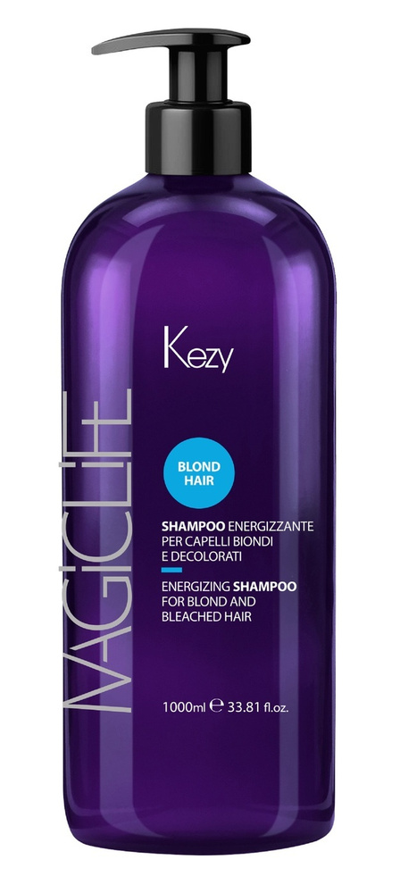 KEZY. Шампунь укрепляющий для светлых и обесцвеченных волос профессиональный Energizing shampoo MAGIC #1