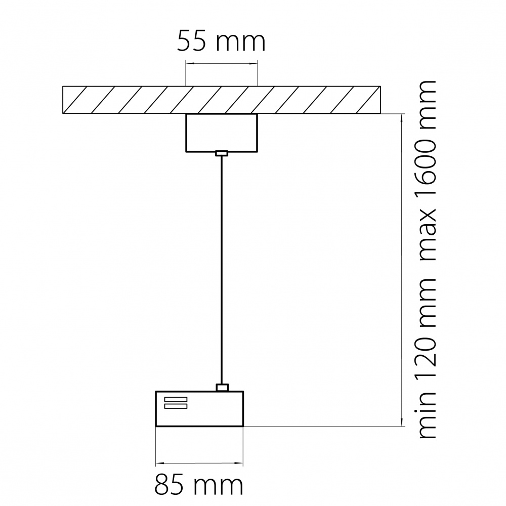 Однофазное питание для подвесного трека Barra Lightstar 502199 #1