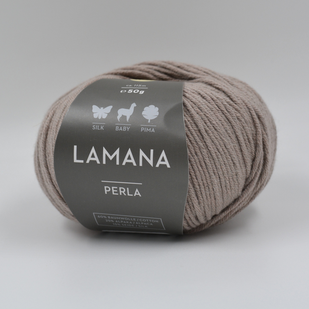 Пряжа Lamana PERLA, 2 шт. х 50г/115м #1