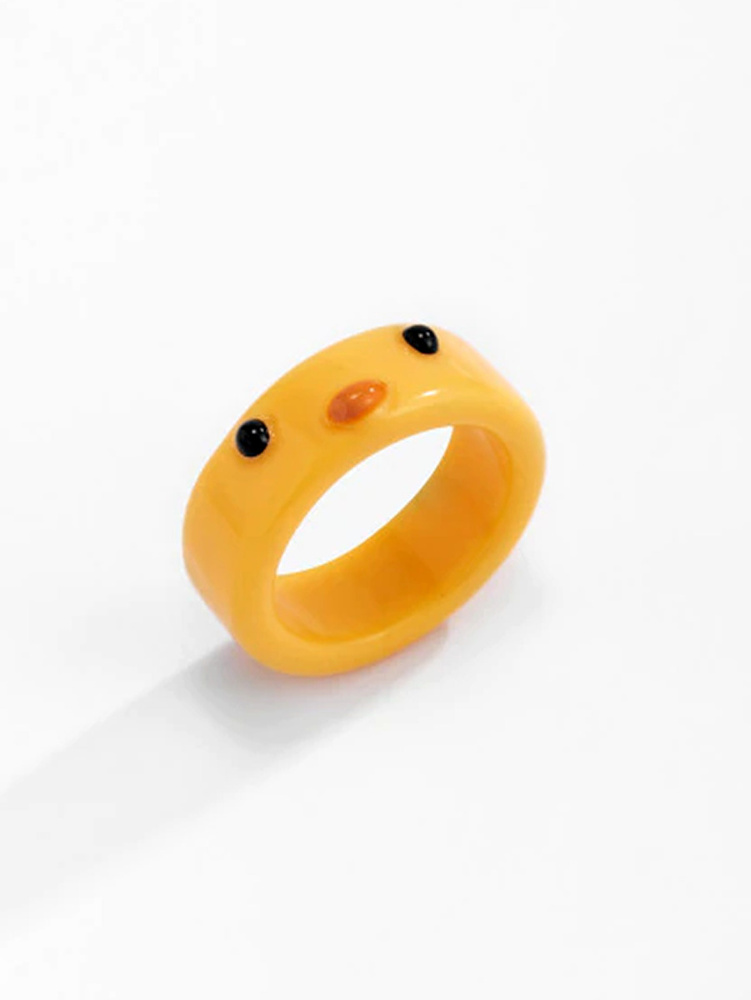 Кольцо женское бижутерия цыплята из смолы украшение для девочек и подростков, детское колечко на палец #1