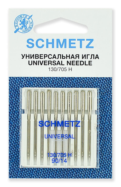 Иглы стандартные Schmetz 130/705H № 90, 10 шт./в уп. арт. 22:15.2.XDS #1