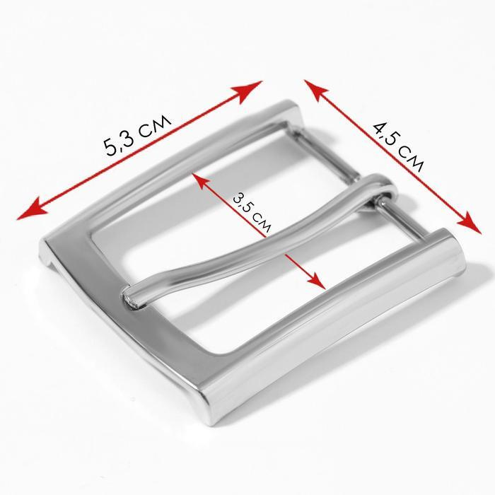 Пряжка для ремня, 5,3 x 4,5 см, 35 мм, цвет серебряный #1