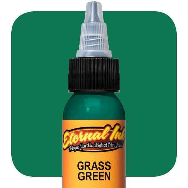GRASS GREEN Eternal краска пигмент для тату зелёный оттенок (1 oz / 30 мл)  #1