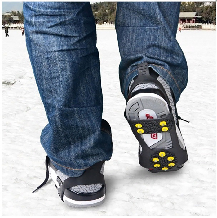 Ледоступы, ледоходы, снегоходы "ПРОФ" NON-SLIP на обувь размера 34-38 10 шипов  #1
