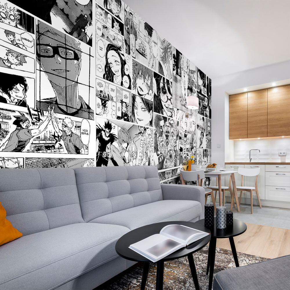 Фотообои / флизелиновые обои Комикс манга аниме 4,08 x 2,7 м - купить повыгодной цене в интернет-магазине OZON (430848684)