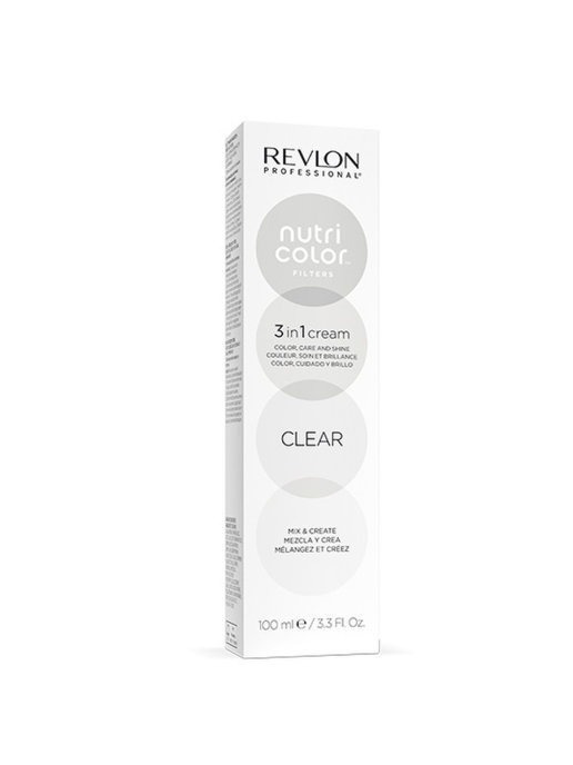 REVLON PROFESSIONAL Прямой краситель NUTRI COLOR FILTERS для тонирования волос clear/прозрачный, 100 #1