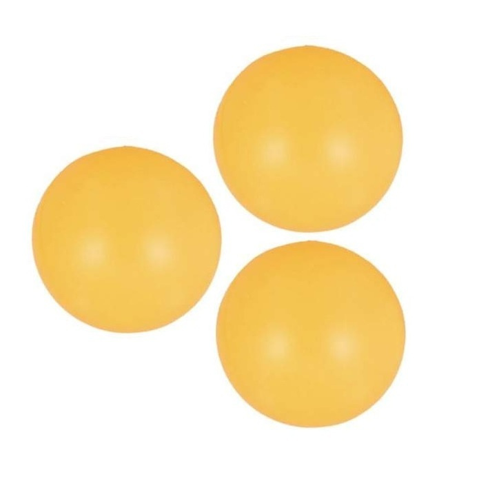 Мячи шарики для настольного тенниса Estafit 3 шт мячики шары, оранжевые  #1