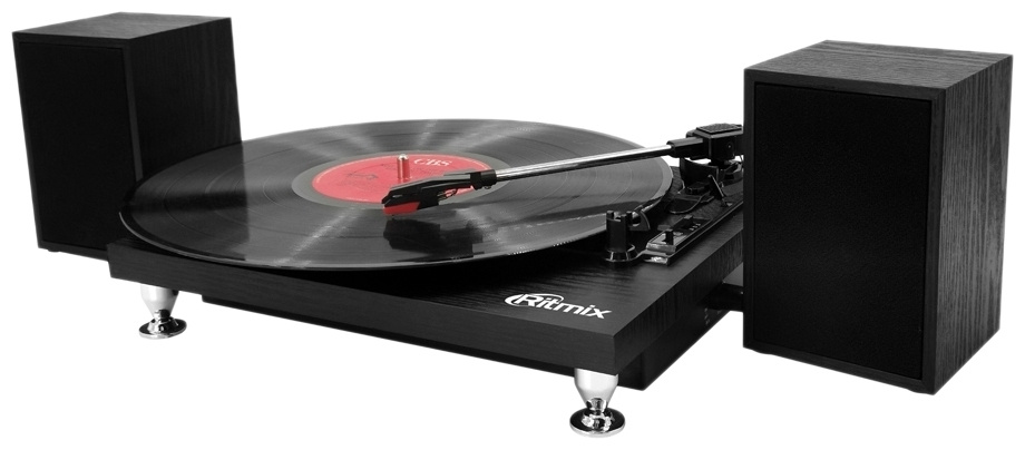Проигрыватель виниловых дисков / пластинок Ritmix LP-240 Black Wood, черный, 33 1/3, 45 и 78 об/мин, #1