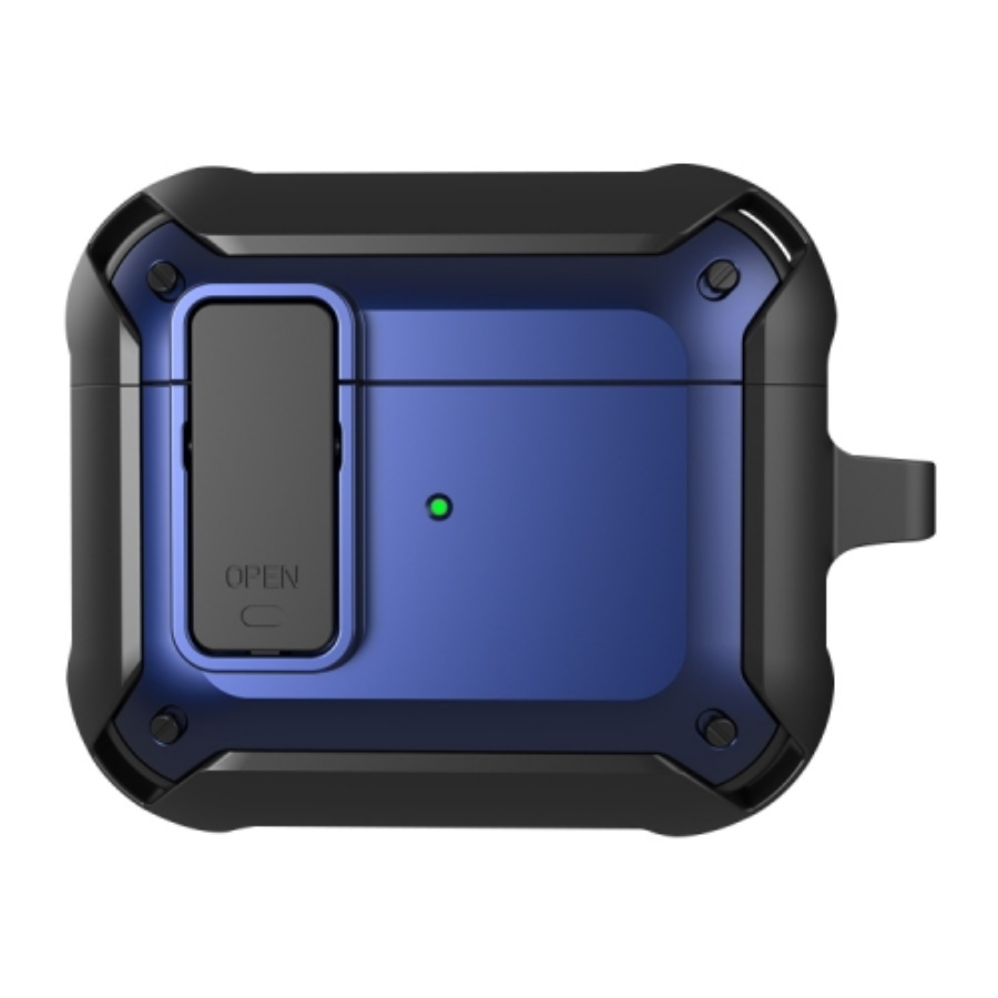 Чехол WiWU Mecha AirPods Case для AirPods 3 Black + Blue #1