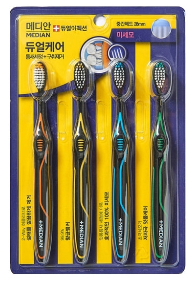 Median, Зубная щетка Dual Effection Toothbrush набор 4 шт. #1