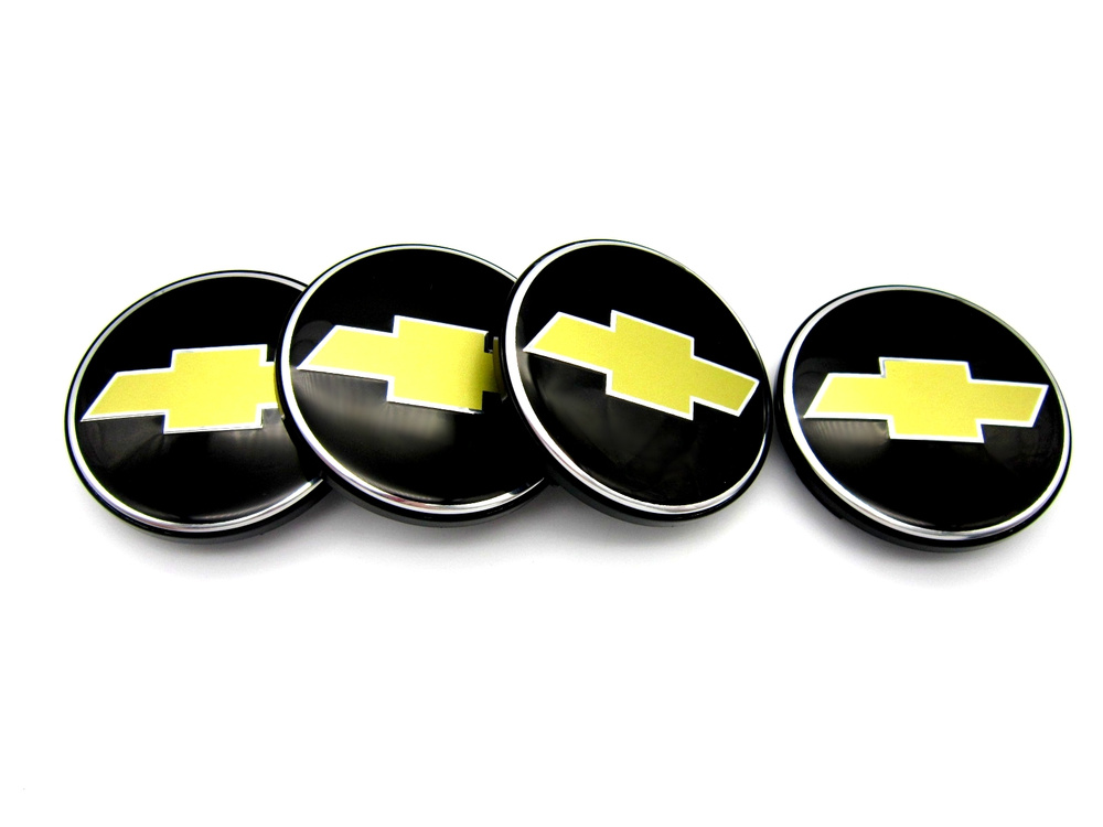 Колпачки заглушки на литые диски КиК Шевроле 62/55/10 мм, 1 колпачок  #1