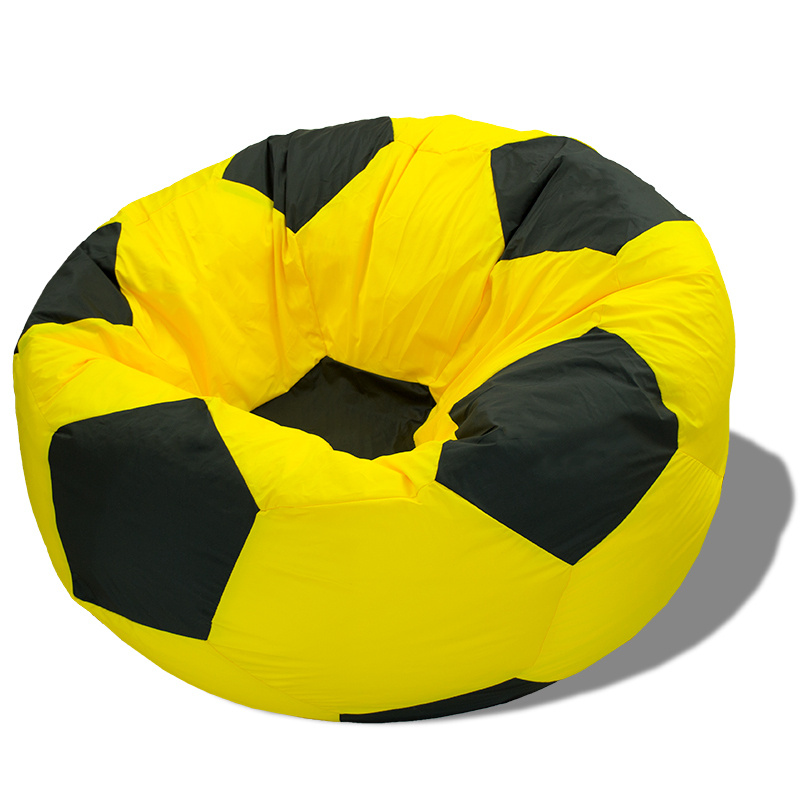 Puffmebel Кресло-мешок Мяч, Оксфорд, Размер XXXL,желтый, черный  #1