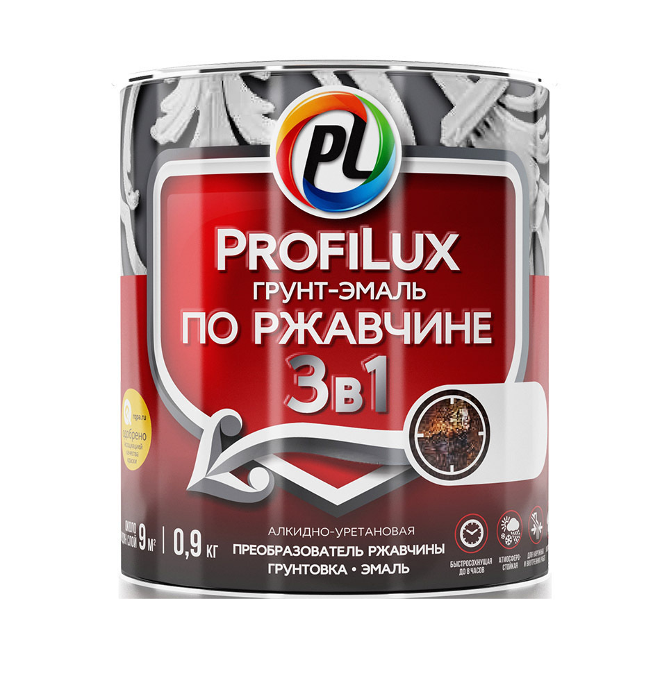 Profilux Эмаль, Полуматовое покрытие, 5 кг, коричневый #1