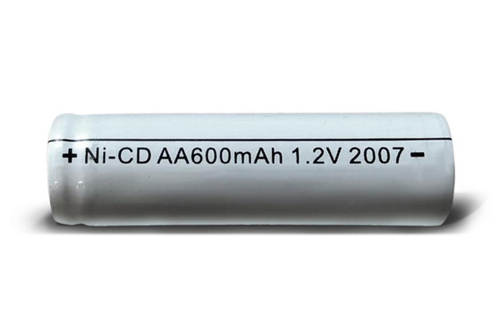 Аккумулятор АА ni-cd 600 мА/ч без разъема для интерактивных игрушек, плееров, фотоаппаратов, фонарей #1