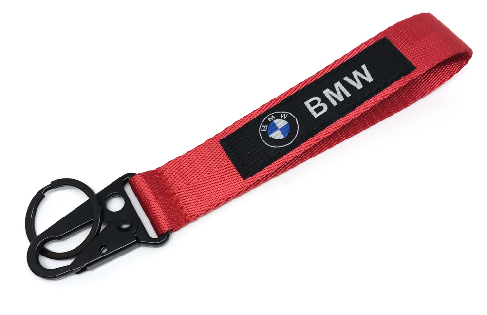 JDM брелок для ключей BMW, карабин, кольцо, красный #1