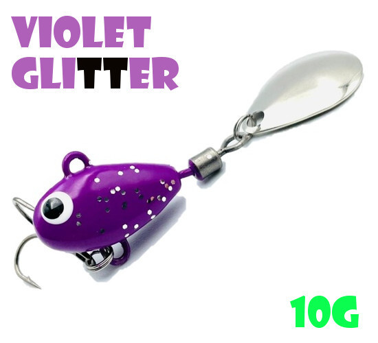 Тейл-Спиннер Uf-Studio Hurricane 10g #Violet Glitter #1